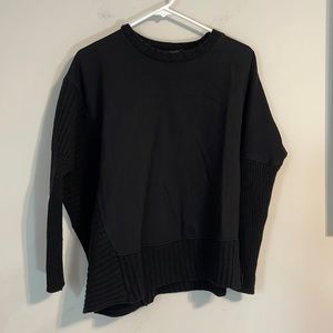 All saints black pullover sweatshirt and sweater